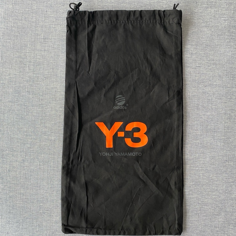 Y-3 | Adidas x Yamamoto Black Drawstring Dust Bag 100% Cotton - Storage Gift